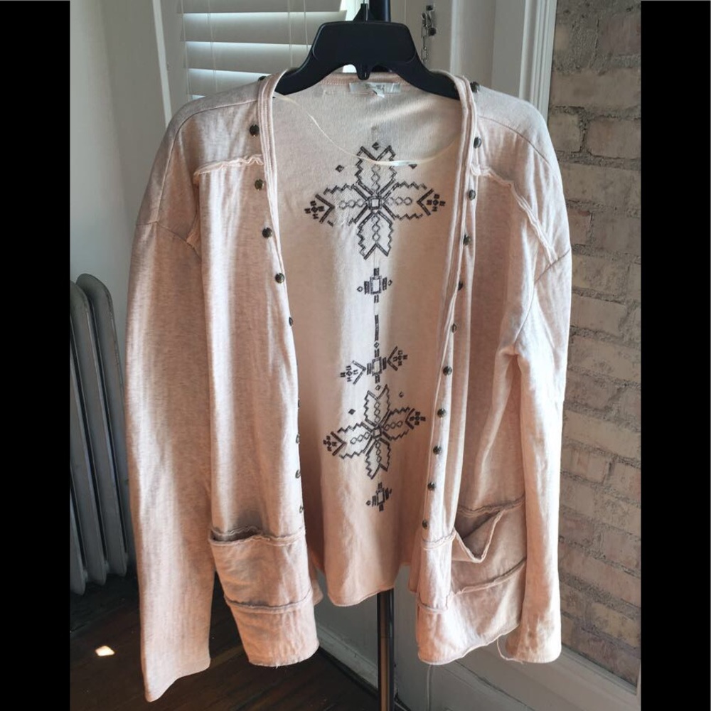 Miss Me cardigan with embroidery